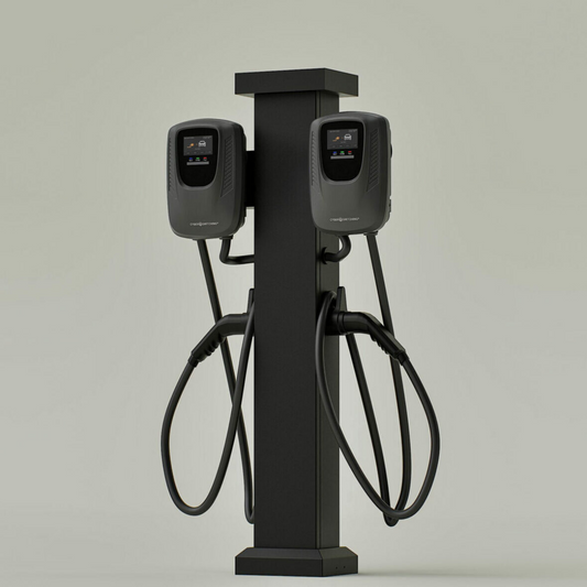 80A Commercial Dual EV Charging Station, Dual CSE3 Level 2, RFID
